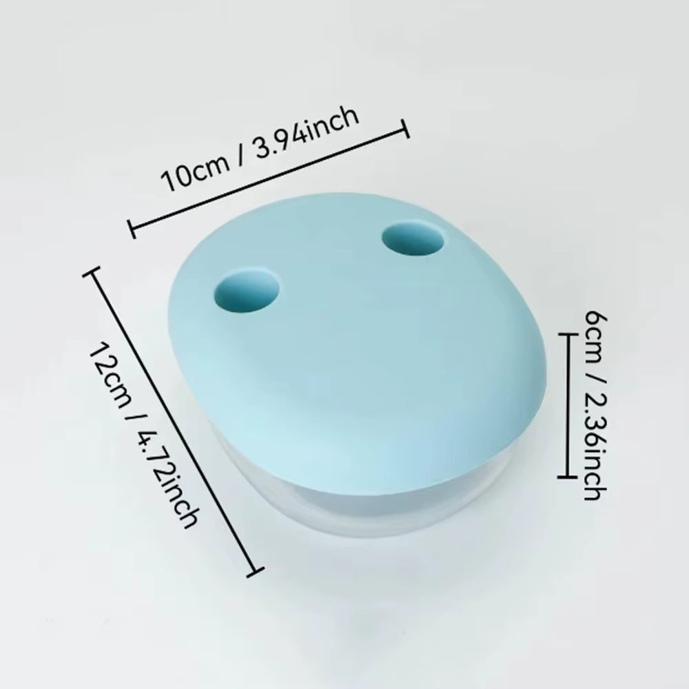 Portable Silicone Lid Snack Storage Box Leak-Proof No-Mess Food Container Multifunctional Reusable Lunch Box Picnic