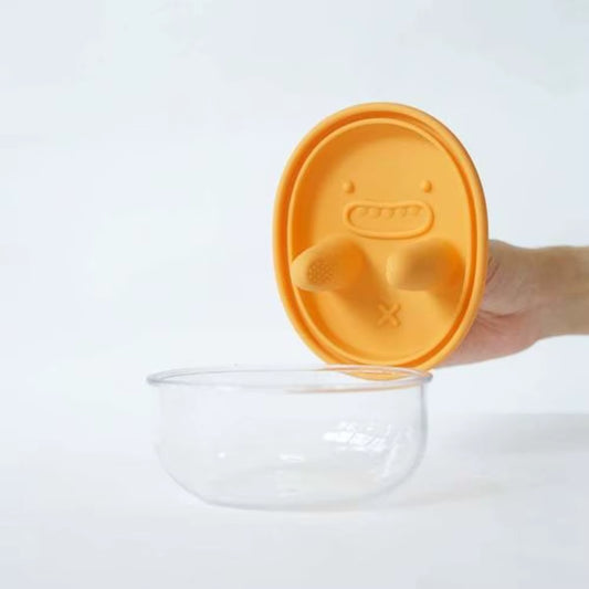 Portable Silicone Lid Snack Storage Box Leak-Proof No-Mess Food Container Multifunctional Reusable Lunch Box Picnic