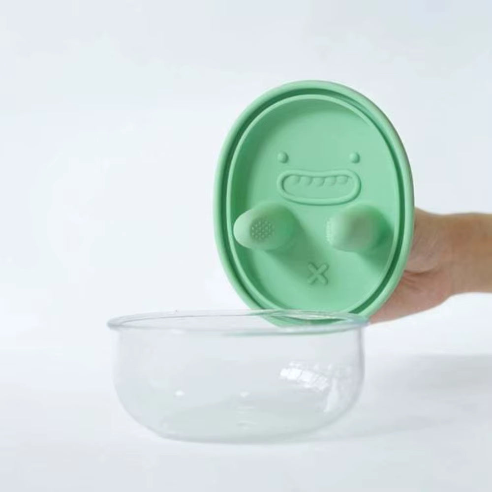 Portable Silicone Lid Snack Storage Box Leak-Proof No-Mess Food Container Multifunctional Reusable Lunch Box Picnic
