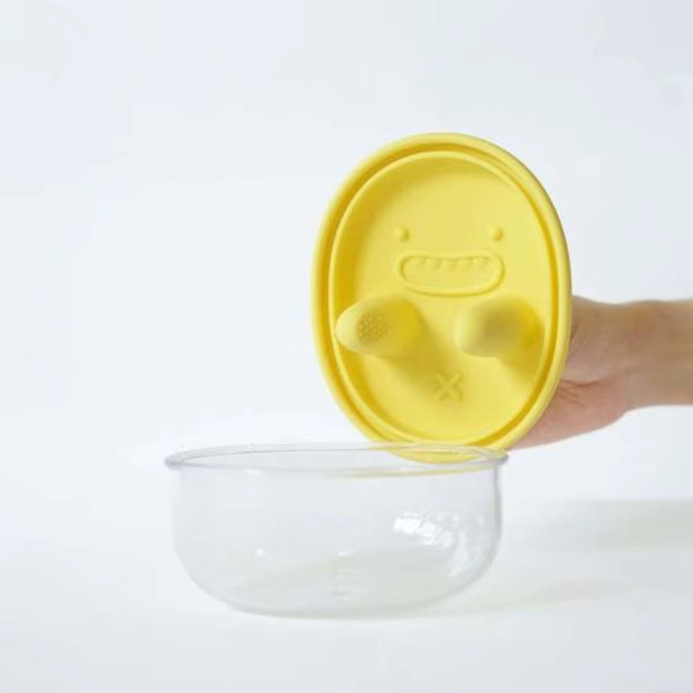 Portable Silicone Lid Snack Storage Box Leak-Proof No-Mess Food Container Multifunctional Reusable Lunch Box Picnic